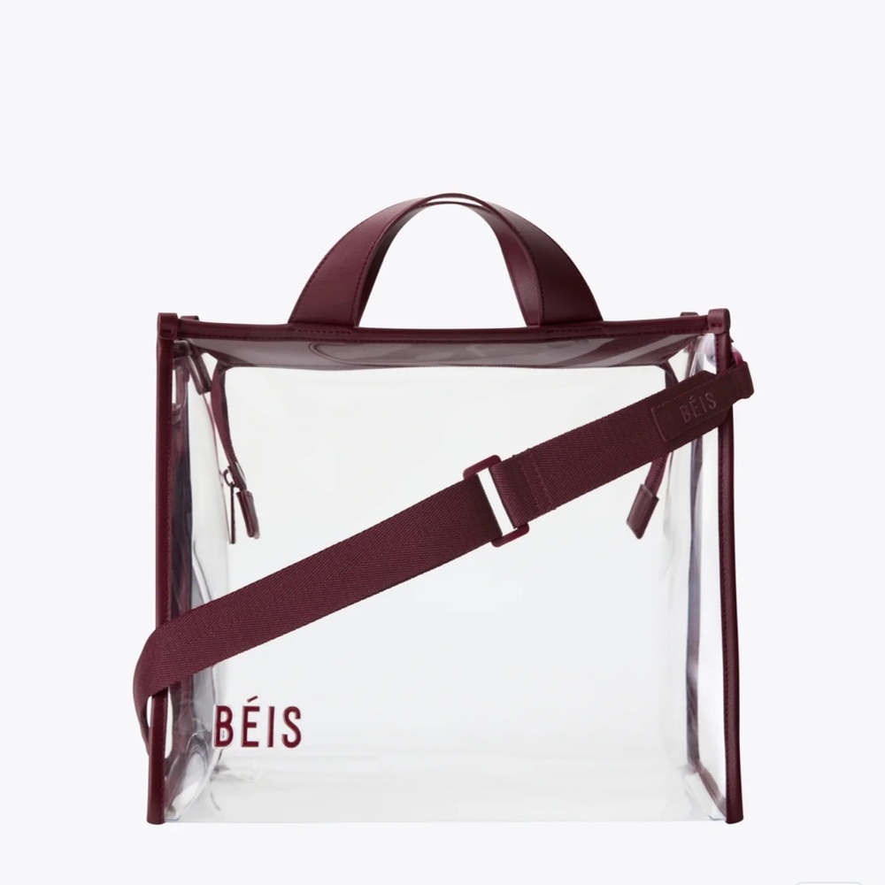 BEIS Red Large Stadium Tote
